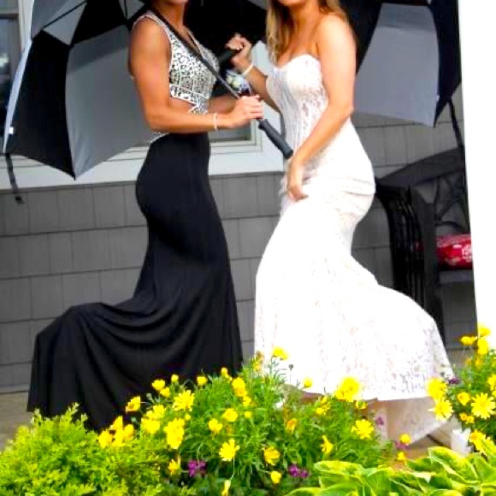 Black & Silver Prom dress